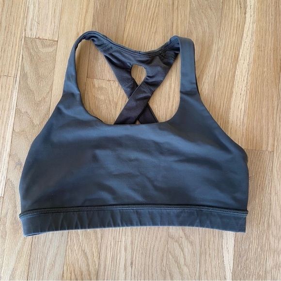 Lululemon womens Time To Sweat Bra green size 8 EUC - Picture 4 of 7